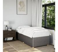 vidaXL Bedframe zonder matras 90x190 cm stof taupe3284904 Taupe G