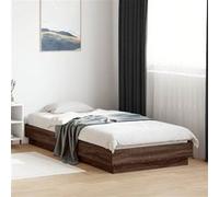 vidaXL Bedframe zonder matras bewerkt hout bruin eikenkleur 100x200 cm839601 Marron G
