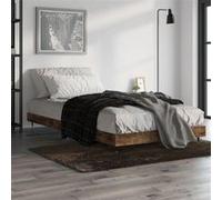 Bedframe zonder matras hout gerookt eikenkleurig 100x200 cm832162
