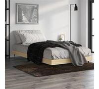 Cadre de Lit sans Matelas Double Adulte Chambre Chêne Marron 160x200 cm vidaXL