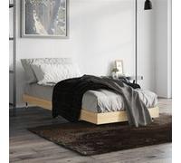 vidaXL Bedframe zonder matras hout sonoma eikenkleurig 75x190 cm832208 Marron G