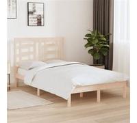 Vidaxl Cadre De Lit Bois De Pin Massif 120x200 Cm Marron