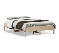 Bedframe zonder matras massief grenenhout 135x190 cm842718