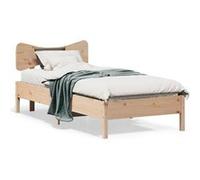 vidaXL Bedframe zonder matras massief grenenhout 90x200 cm3328241 Marron G