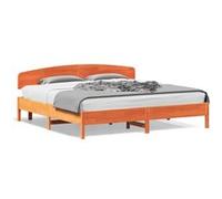 vidaXL Bedframe zonder matras massief grenenhout wasbruin 200x200 cm3207196 Marron G
