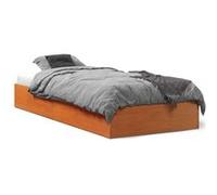 vidaXL Bedframe zonder matras massief grenenhout wasbruin 75x190 cm844822 Marron G