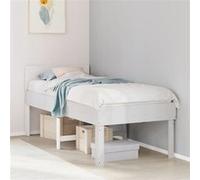 Vidaxl Cadre De Lit Sans Matelas Blanc 90x200 Cm Bois De Pin Massif Blanc