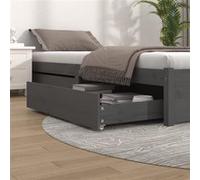 vidaXL 2x Tiroirs de Lit Accessoire de Chambre à Coucher Tiroirs de Rangement Unité de Rangement de Lit Intérieur Gris Bois de Pin Massif Gris https://www.fnac.com/mp47892093/vidaXL-Tiroirs-de-lit-2-pcs-Gris-Bois-de-pin-massif/w-4?oref=e0d6ef95-2bb4-4812-55eb-f85d0d41a6b5