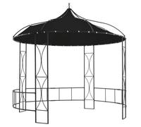 vidaXL Belvédère 300 x 290 cm Anthracite Rond 310031