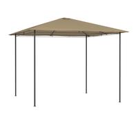 Vidaxl Belvédère 3x3x2,6 M Taupe 160 G/M² Gris