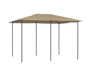 vidaXL Belvédère 3x4x2,6 m Taupe 160 g/m²