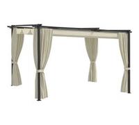 vidaXL Belvédère 4x3 m Crème G