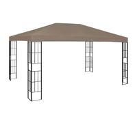 Vidaxl Belvédère 4x3 M Taupe Gris