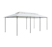 Vidaxl Belvédère 600x298x270 Cm Blanc 180 G/M² Blanc