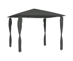 vidaXL Belvédère à revêtement de poteaux 3x3x2,6 m Anthracite 160 g/m²