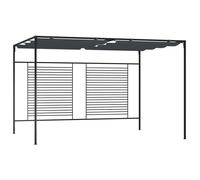 Vidaxl Belvédère Avec Auvent Rétractable 4x3x2,3 M Anthracite 180 G/M²