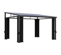 Vidaxl Belvédère Avec Rideau 405x294x244 Cm Anthracite