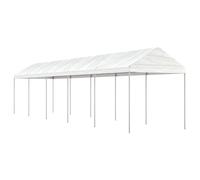 Vidaxl Belvédère Avec Toit Blanc 11,15x2,28x2,69 M Polyéthylène