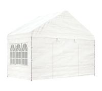Vidaxl Belvédère Avec Toit Blanc 11,15x4,08x3,22 M Polyéthylène