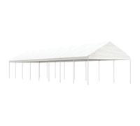 Vidaxl Belvédère Avec Toit Blanc 17,84x4,08x3,22 M Polyéthylène