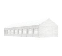 Vidaxl Belvédère Avec Toit Blanc 17,84x4,08x3,22 M Polyéthylène