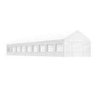 Vidaxl Belvédère Avec Toit Blanc 20,07x4,08x3,22 M Polyéthylène