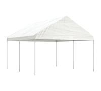 Vidaxl Belvédère Avec Toit Blanc 4,46x4,08x3,22 M Polyéthylène