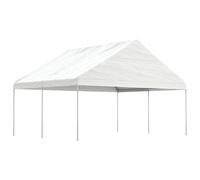 Vidaxl Belvédère Avec Toit Blanc 4,46x5,88x3,75 M Polyéthylène
