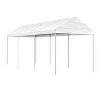 Vidaxl Belvédère Avec Toit Blanc 6,69x2,28x2,69 M Polyéthylène