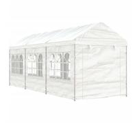 Vidaxl Belvédère Avec Toit Blanc 6,69x2,28x2,69 M Polyéthylène