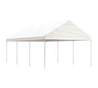 vidaXL Prieel met dak 6,69x4,08x3,22 m polyetheen wit3155511 Blanc G