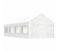 Vidaxl Belvédère Avec Toit Blanc 8,92x4,08x3,22 M Polyéthylène