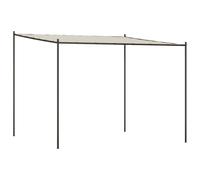 vidaXL Belvédère Blanc 3x3 m 180 g/m² Tissu et Acier, auvent, abri à baldaquin, abri, Tente événementielle, belvédère à baldaquin