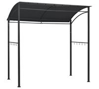 Vidaxl Belvédère De Barbecue 215x150x220 Cm Anthracite Acier