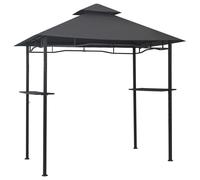 Vidaxl Belvédère De Barbecue 240x150x255 Cm Anthracite Acier
