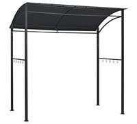 vidaXL Belvédère de Barbecue Chapiteau Tente de Barbecue Tonnelle Auvent Extérieur Résistant aux Intempéries 215x150x220 cm Anthracite Acier