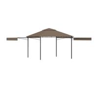 Vidaxl Belvédère Et Double Toits Étentus 3x3x2,75 M Taupe 180g/M²
