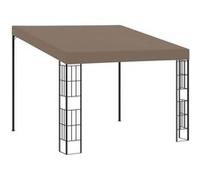 vidaXL Belvédère mural 3x3 m Taupe Tissu Beige G