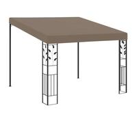 vidaXL Belvédère mural 3x3x2,5 m Taupe
