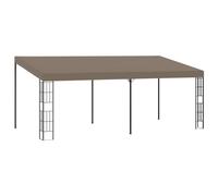 Vidaxl Belvédère Mural 6x3 M Taupe Tissu Gris