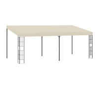 Vidaxl Belvédère Mural 3x6 M Crème Tissu