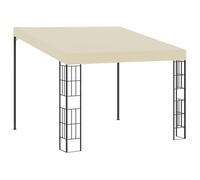vidaXL Belvédère mural 3x3 m Crème Tissu