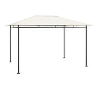 vidaXL Belvédère Tonnelle de Jardin Pavillon d'Extérieur Tente de Réception Chapiteau de Jardin Pique-niques 384x281x270 cm 313921 Beige G