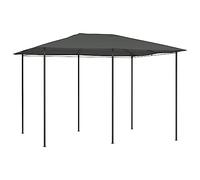 vidaXL Belvédère Tonnelle de Terrasse Chapiteau de Jardin Pavillon de Patio Tente de Réception d'Extérieur 3x4x2,6 m Anthracite 160 g/m²