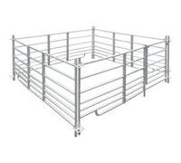 vidaXL Bergerie 4 panneaux Acier galvanisé 183 x 183 x 92 cm G