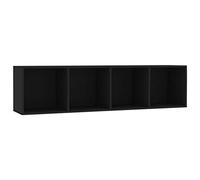 vidaXL BibliothèQue/Meuble TV Noir 143 x 30 x 36 cm