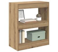 Bibliothèque moderne - vidaXL - Chêne artisanal - 60x30x72 cm - Bois d'ingénierie - 2 étagères - Rangement robuste