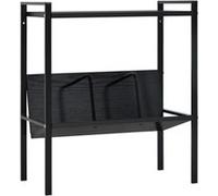 VidaXL Bibliothèque 2 niveaux Noir 52x28x59 cm Aggloméré