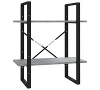 vidaXL Bibliothèque 2 niveaux Sonoma gris 60x30x70cm Bois d'ingénierie
