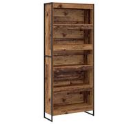 vidaXL Bibliothèque 2 pcs Bois Ancien 80 x 30 x 155 cm